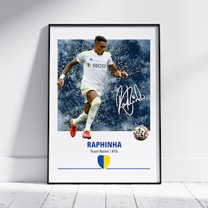 Raphinha Leeds United Print: Elland Road Wall Art