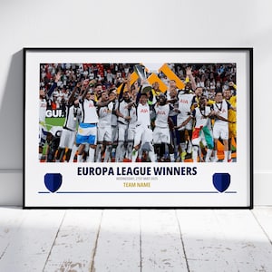 Poster winnaars Tottenham Europa League 2025
