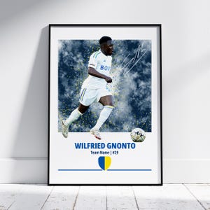 Wilfried Gnonto Leeds United Poster: LUFC Wall Art