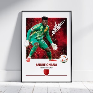 Onana Man U Poster: Football Wall Art, Manchester United Print