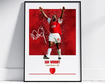 Ian Wright Poster: Football Legends Posters, Football Prints