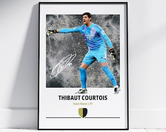 Thibaut Courtois Poster: Football Posters, Football Prints
