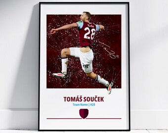 Soucek Poster: Football Posters, Football Prints