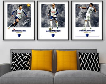 Football Poster Bundle: Son, Spence, Johnson, Maddison