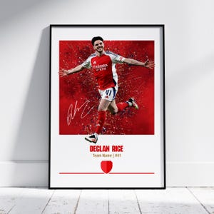 Declan Rice Poster: Football Posters, Football Prints