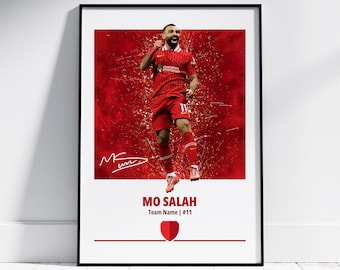 Mo Salah Poster: Football Posters, Football Prints