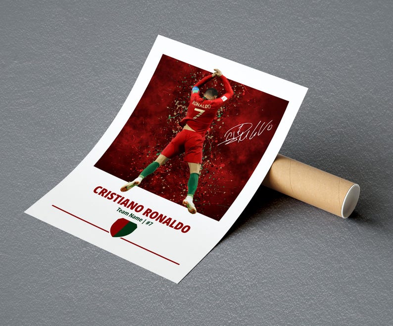 Poster Cristiano Ronaldo : affiches de football, impressions de football image 5