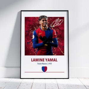Lamine Yamal Poster: Barcelona FC Art Print
