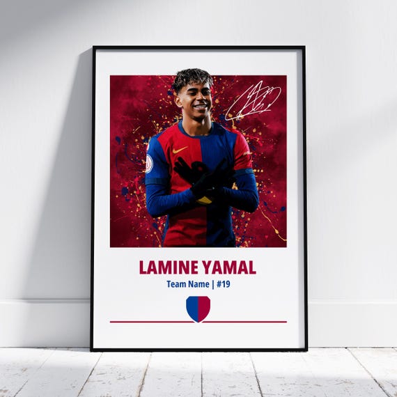 Lamine Yamal Poster: Football Posters, Football Prints