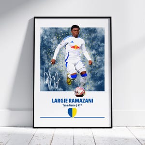 Largie Ramazani Leeds United Poster: Football Gift