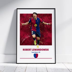 Robert Lewandowski Poster: Football Posters, Football Prints