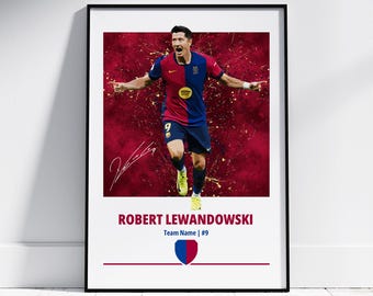 Robert Lewandowski Poster: Football Posters, Football Prints
