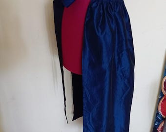 Blue Tyrolean Apron Schürze Traditional Austrian National Costume Dirndl Accessory