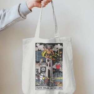 Divertida bolsa de tarot para amantes del mismo. Idea de regalo única.