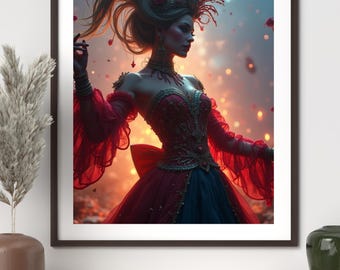 Drama Queen Wall Art Motivational Decor to Inspire Confidence
