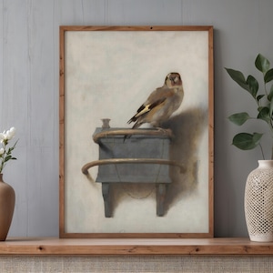 The Goldfinch Giclée Print: Carel Fabritius Dutch Still Life Canvas Art