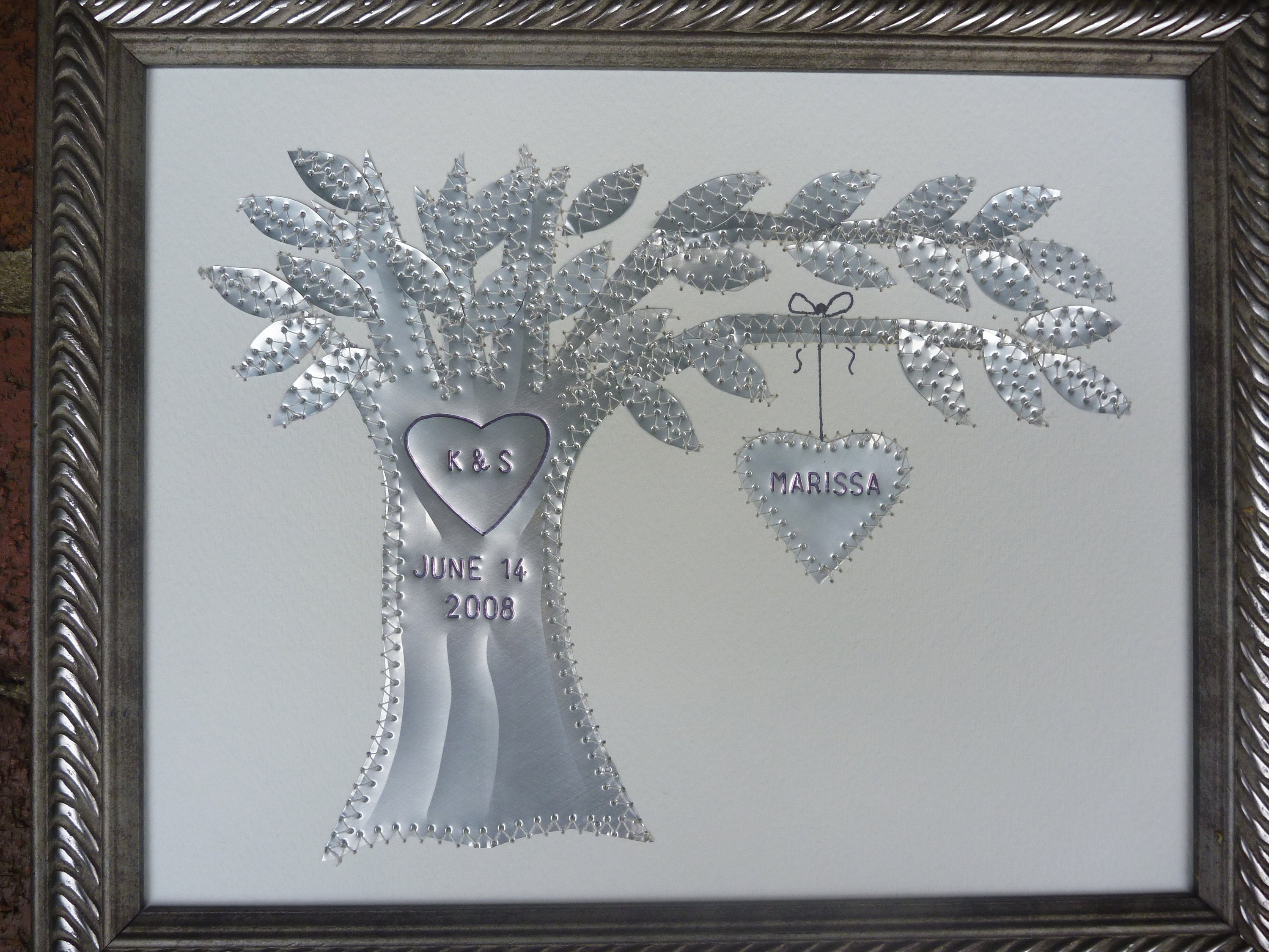 10 Year Anniversary Wedding Gift Aluminum Ten Year Gift Etsy