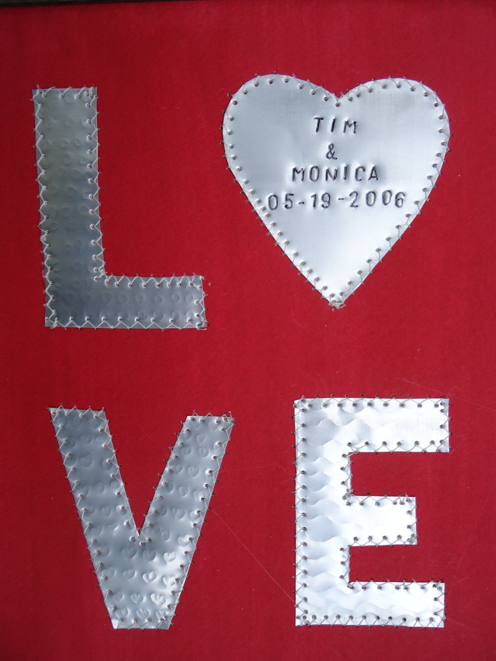 Tin Year Wedding Anniversary Gift Ten Year Anniversary Gift Etsy