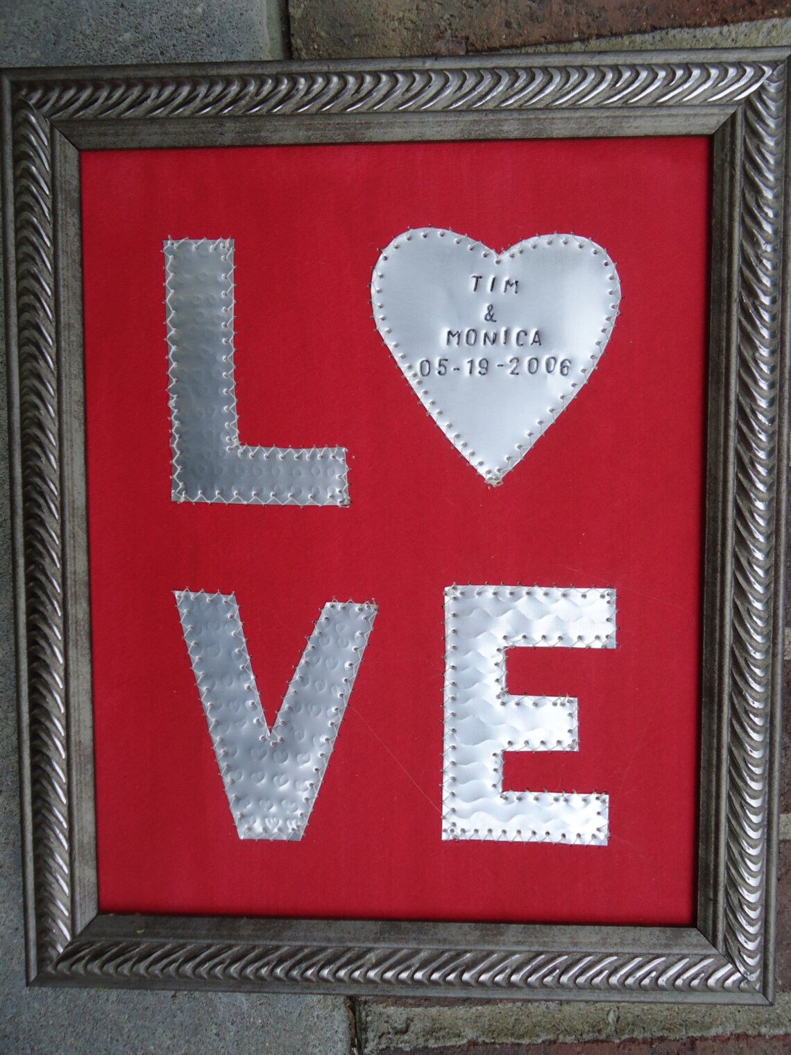 Tin Year Wedding Anniversary Gift Ten Year Anniversary Gift Etsy