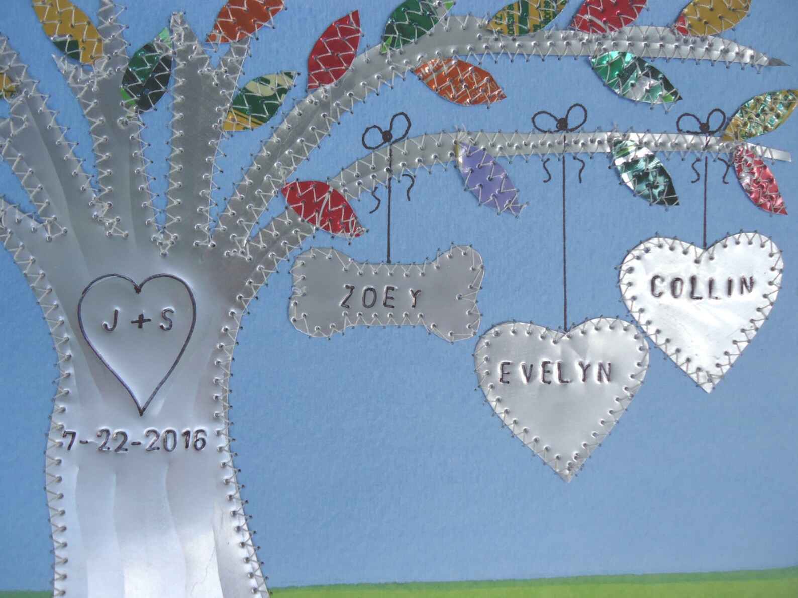Tin Anniversary Gift Tin Anniversary Gift Family Tree Etsy