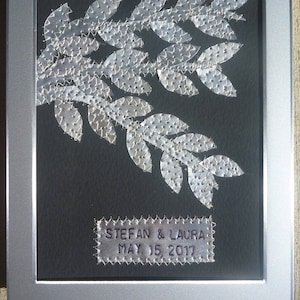 10 Year Wedding Anniversary,  Personalized Gift,  Customized Couples Names and Wedding Date, Anniversary, Aluminum Wedding Anniversary Gift