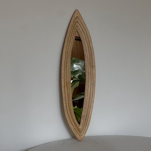 Vintage Handmade Wooden Eye Shaped Wall Mirror Vintage Wall Decor Vintage Midcentury Decor