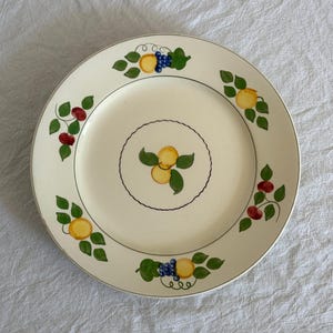 Vintage 1920&#39;s Hand Painted Adams Titian Ware Fruit Pattern Plate Vintage Decorative Plate Kitchen Decor Antique Collectible Plate