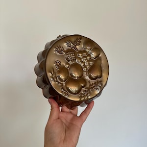 Vintage Kupferform mit Obstmotiv Made in Portugal Vintage Küchendekor Kupfer Wohndekor