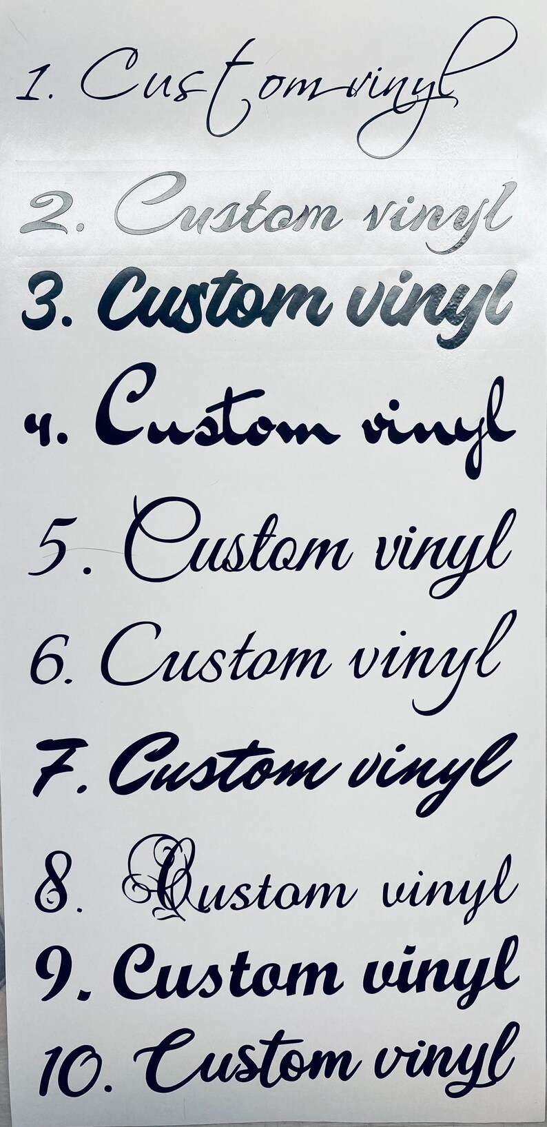 Vinyl Script Custom Vinyl Script Sticker-personalized Name, Quote, or Phrase Decal ...