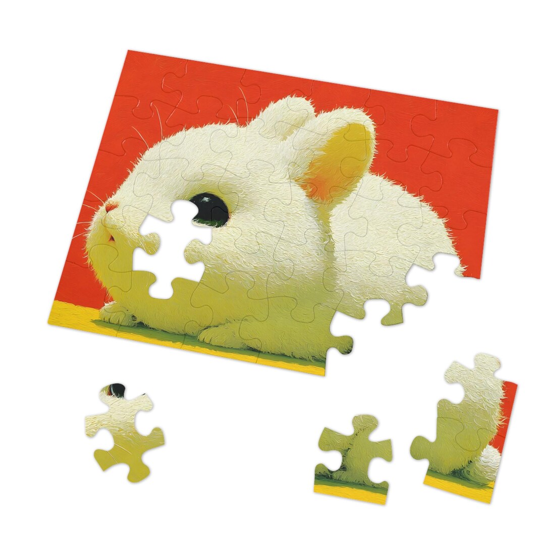 Shop Puzzle Rabbit Jigsaw Puzzle: Cute Rabbit, Family Fun Activity, Cozy Gift for Kids and ...