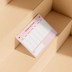 Weekly Planner A3 – Valentine’s Day Special | Printable PDF