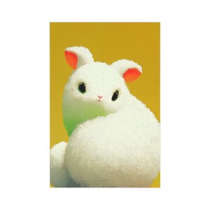 Cartões-postais de coelhinhos fofos - Saudações adoráveis para amantes de coelhinhos, decoração de primavera, cartões de Páscoa, etiquetas de presente, artigos de papelaria