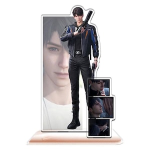 Love and Deep Space All Character Caleb Sylus Zayne Xavier Rafayel 2 page 3D acrylic rotating stand Best Gift Desk Stand