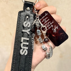 Love and Deep Space Sylus Keychain, Custom, Name Chain Accessory, Handbag, Paperclip, Gift, Personalized, Customizable Valentine&#39;s Day