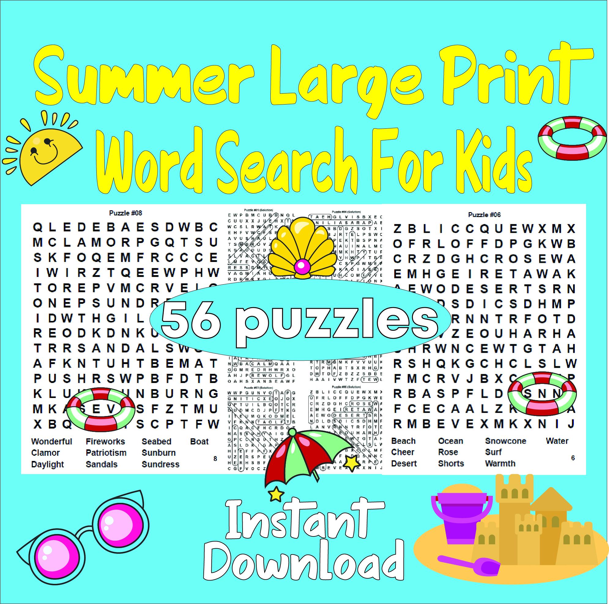 summer-large-print-word-search-for-kids-seasonal-puzzles-word-search-printable-with-solutions-summer-vacation-puzzles-for-kids-etsy-israel for Large Print Word Search Free Printable Summer Large Print Word Search for Kids : Seasonal Puzzles Word Search Printable With Solutions,summer Vacation Puzzles for Kids - Etsy Israel for Large Print Word Search Free Printable