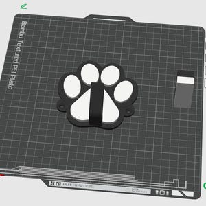 Arquivo STL 3MF Gancho de Parede Pata – Modelo para Impressão 3D | Gancho Pata | Suporte para Coleira de Cachorro | Impressão sem Suportes | Download Digital