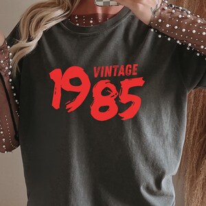 Vintage 1985 Shirt, Retro 1985 Birthday Tee, 80s Baby T-Shirt, 1985 Gift for Men Women, Funny 40th Birthday Shirt, Born in 1985 Tee, Trendy