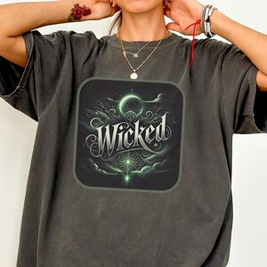 Wicked Shirt, Witchy Aesthetic Tee, Dark Fantasy Shirt, Gothic Witch Shirt,Halloween Vibes Tee, Celestial Witch Shirt, Occult T-Shirt,Trendy
