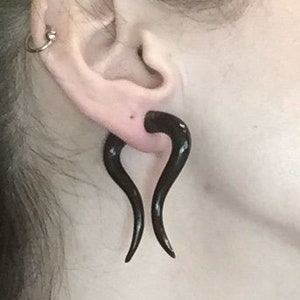 Topenga Fake Gauge Earrings, bone / horn fake gauges, organic natural earrings, alternative tribal fake gauge jewelry PRICE PER SINGLE