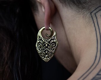 Cora oorhangers met gewichtjes, oorhangers met gewichtjes voor opgerekte oren van 4 mm (6 g), oorhangers en gewichtjes, sieraden voor opgerekte oren