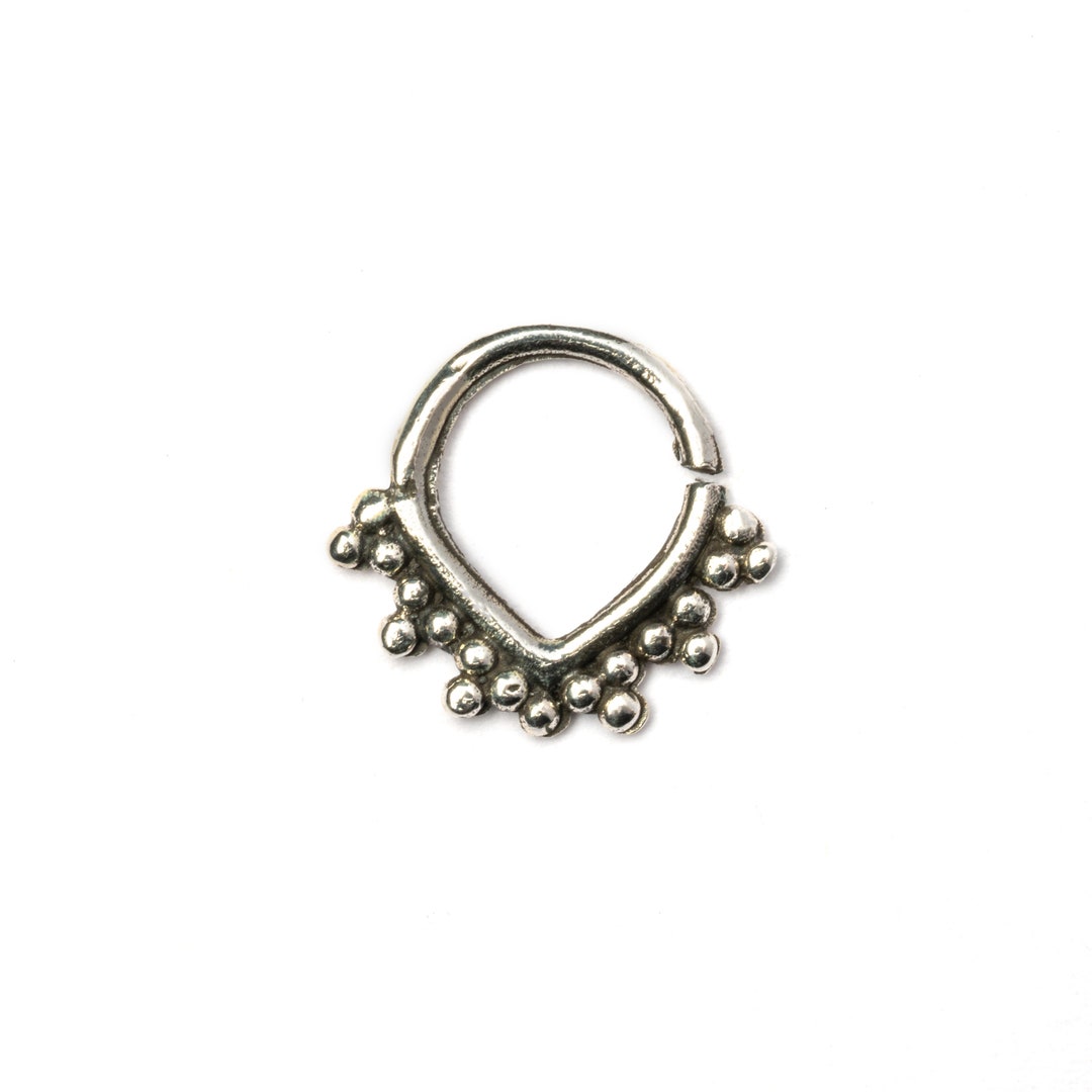 Sterling Silver Indian Septum Ring Ethnic Tribal Piercing - Etsy