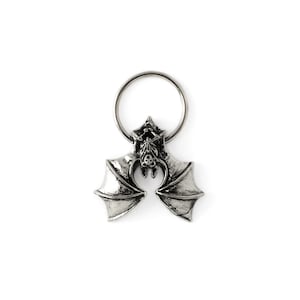 Chiroptera Steel CBR, Fledermaus Chirurgenstahl Piercing Ring 1 mm/18g, 1,2 mm/16g, 1,6 mm/14g, 10 mm, Gothic Body Piercing Schmuck