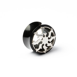 Silver Sun ear plugs, stretched ears plug earrings 6mm(2g)- 30mm(1.18”) ear gauges, tribal plugs and tunnels, gauge jewelry,PRICE PER SINGLE