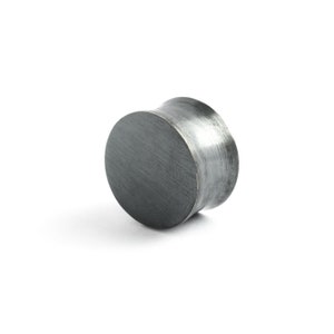 Black oxidised Silver Plug Earrings, plain Silver stretched ears ear gauges 4mm (6g)- 20mm (13/16’’), tribal gauge jewelry, PRICE PER SINGLE