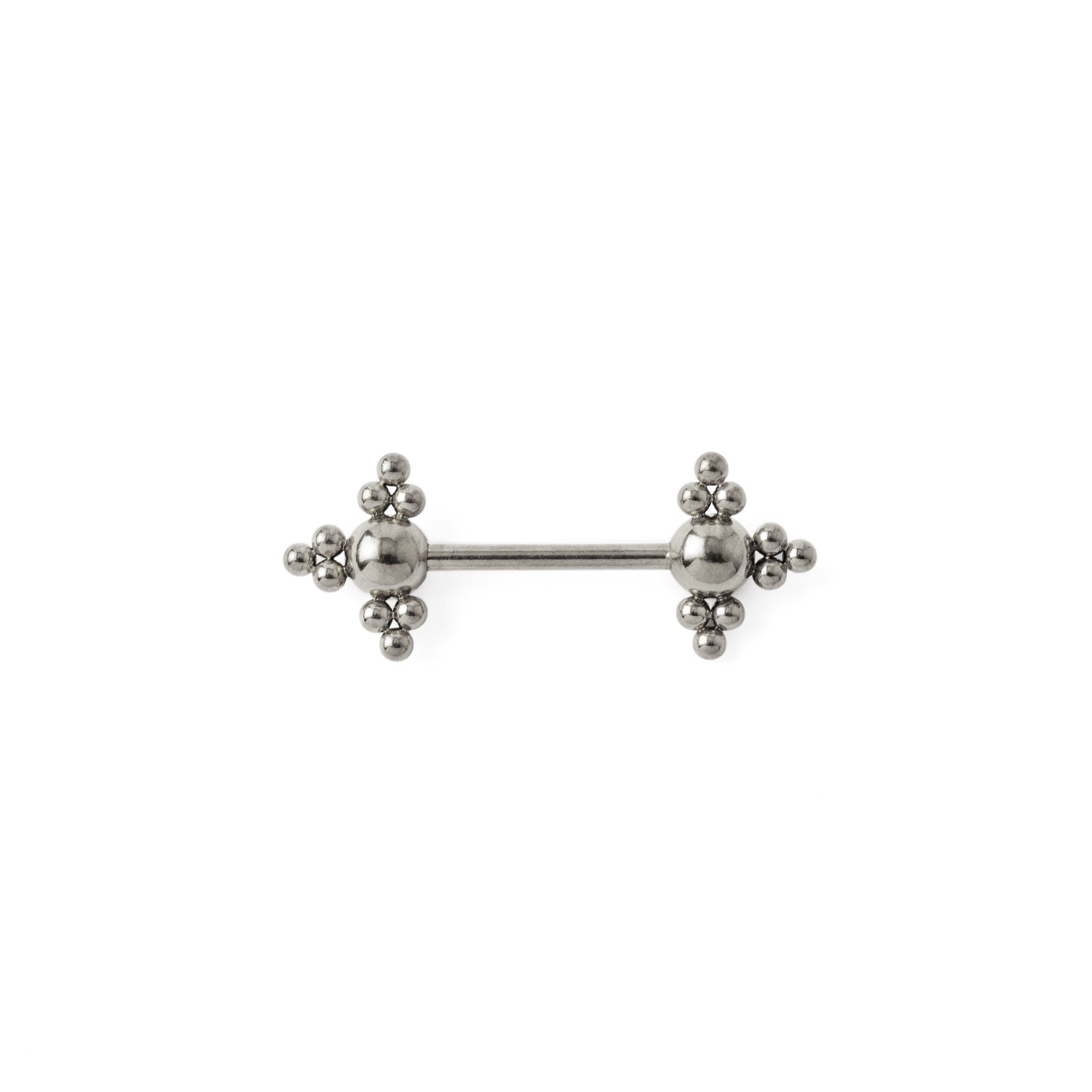 Zohar Nipple Bar, złoty kolczyk ze stali chirurgicznej 1,6 mm (14 g), wyjątkowa biżuteria do sutków