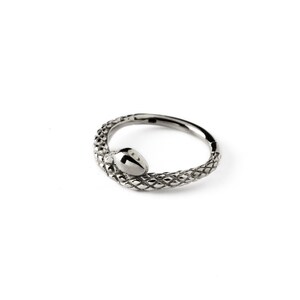 Python septum clicker ring, surgical steel hinged segment snake piercing ring 16g, 8mm, 10mm click on ring for cartilage, tragus, helix