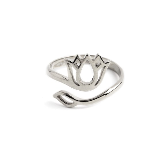 Lotus flower clearance wrap ring