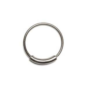 Silver Thin Nose Ring Hoop, minimalistic piercing ring 0.8 (20g), 8mm, 10mm, 12mm, helix, daith, rook, nose rings and studs nostril jewelry