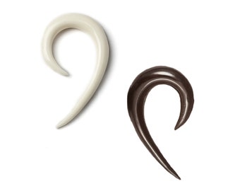 Matau tribal ear stretchers, taper gauge earrings for stretched ears 2mm (12g) - 16mm (5/8”) ear gauges, gauge jewelry