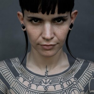 model wearing Camden Extra Long Spike Wood Stretchers